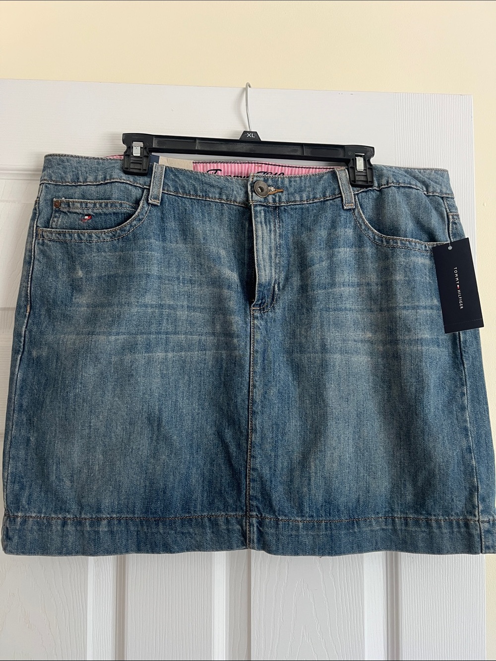 Tommy Hilfiger Blue Denim Mini Skirt